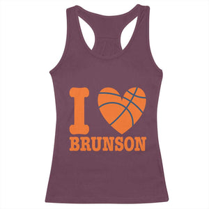 Funny I Love Brunson Name Racerback Tank Top Hoops Fan Gift TS12 Maroon Print Your Wear