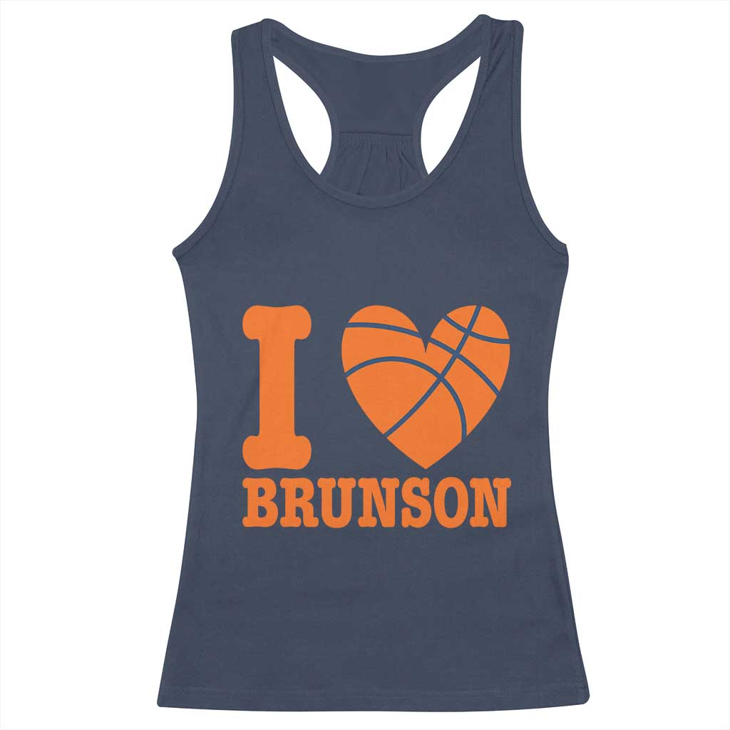 Funny I Love Brunson Name Racerback Tank Top Hoops Fan Gift TS12 Navy Print Your Wear