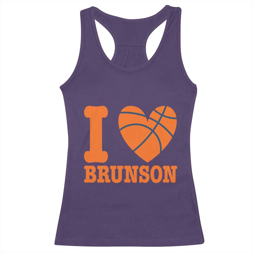 Funny I Love Brunson Name Racerback Tank Top Hoops Fan Gift TS12 Purple Print Your Wear
