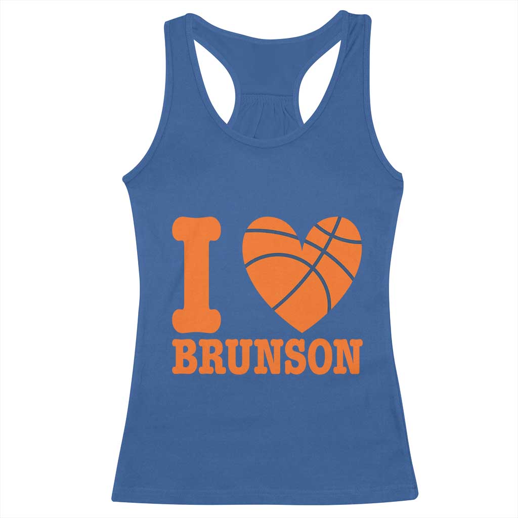 Funny I Love Brunson Name Racerback Tank Top Hoops Fan Gift TS12 Royal Blue Print Your Wear