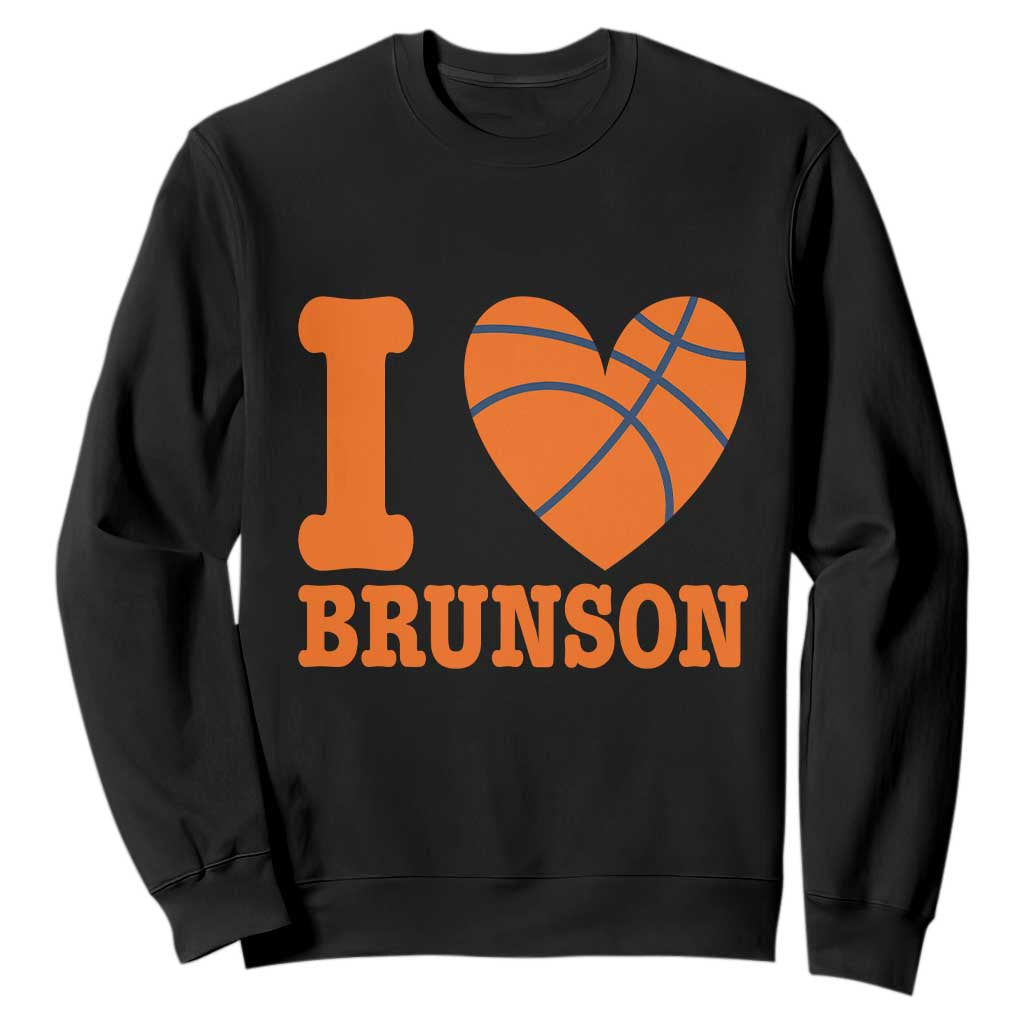 Funny I Love Brunson Name Sweatshirt Hoops Fan Gift TS12 Black Print Your Wear