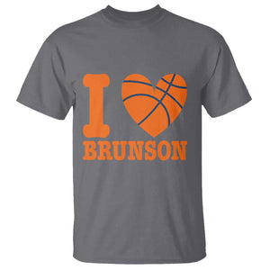 Funny I Love Brunson Name T Shirt Hoops Fan Gift TS12 Charcoal Print Your Wear