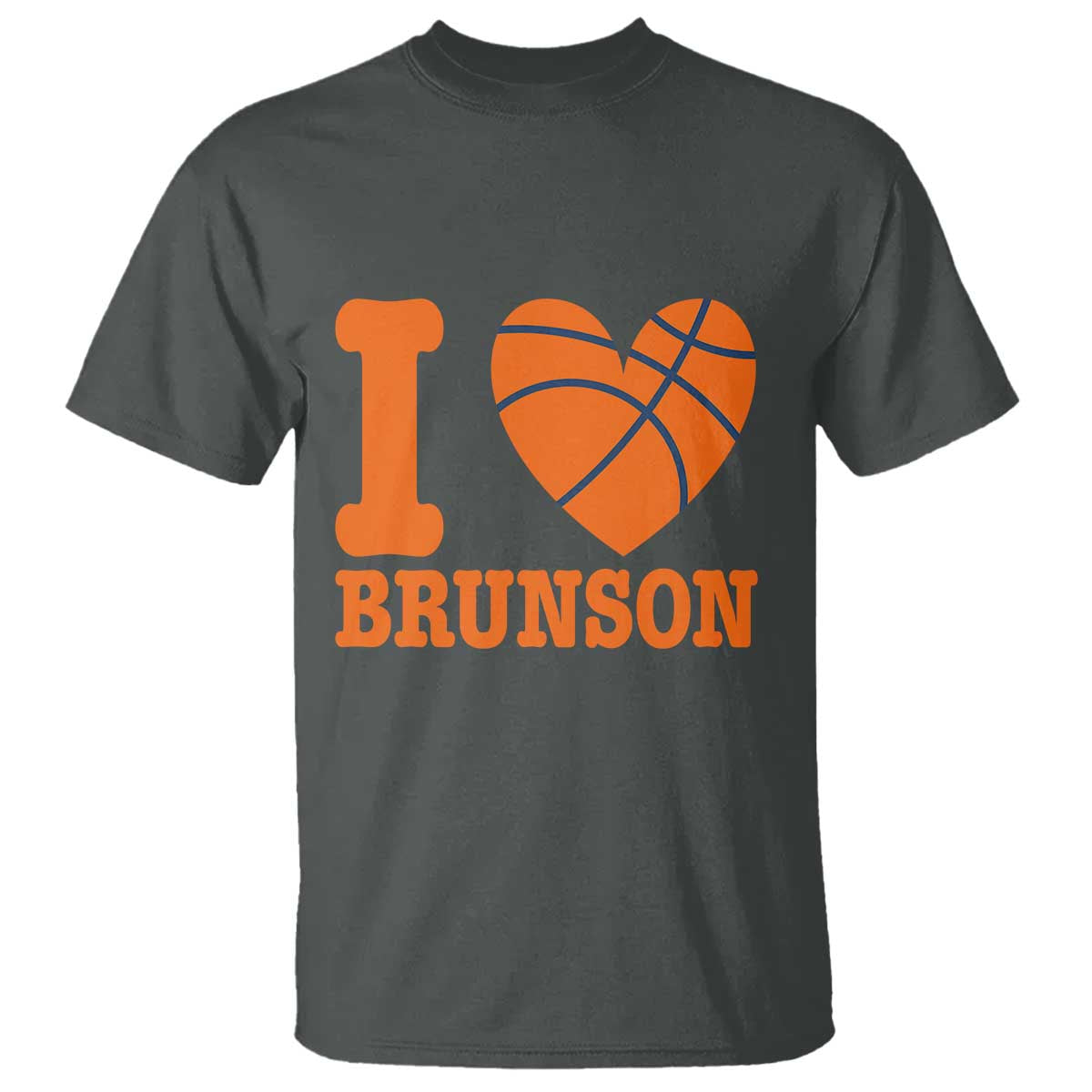 Funny I Love Brunson Name T Shirt Hoops Fan Gift TS12 Dark Heather Print Your Wear