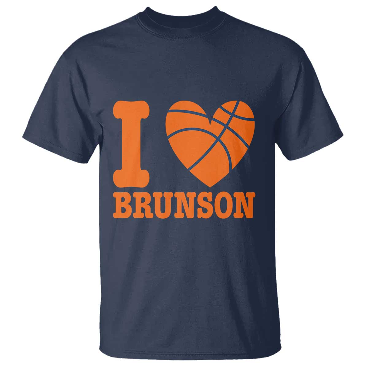 Funny I Love Brunson Name T Shirt Hoops Fan Gift TS12 Navy Print Your Wear