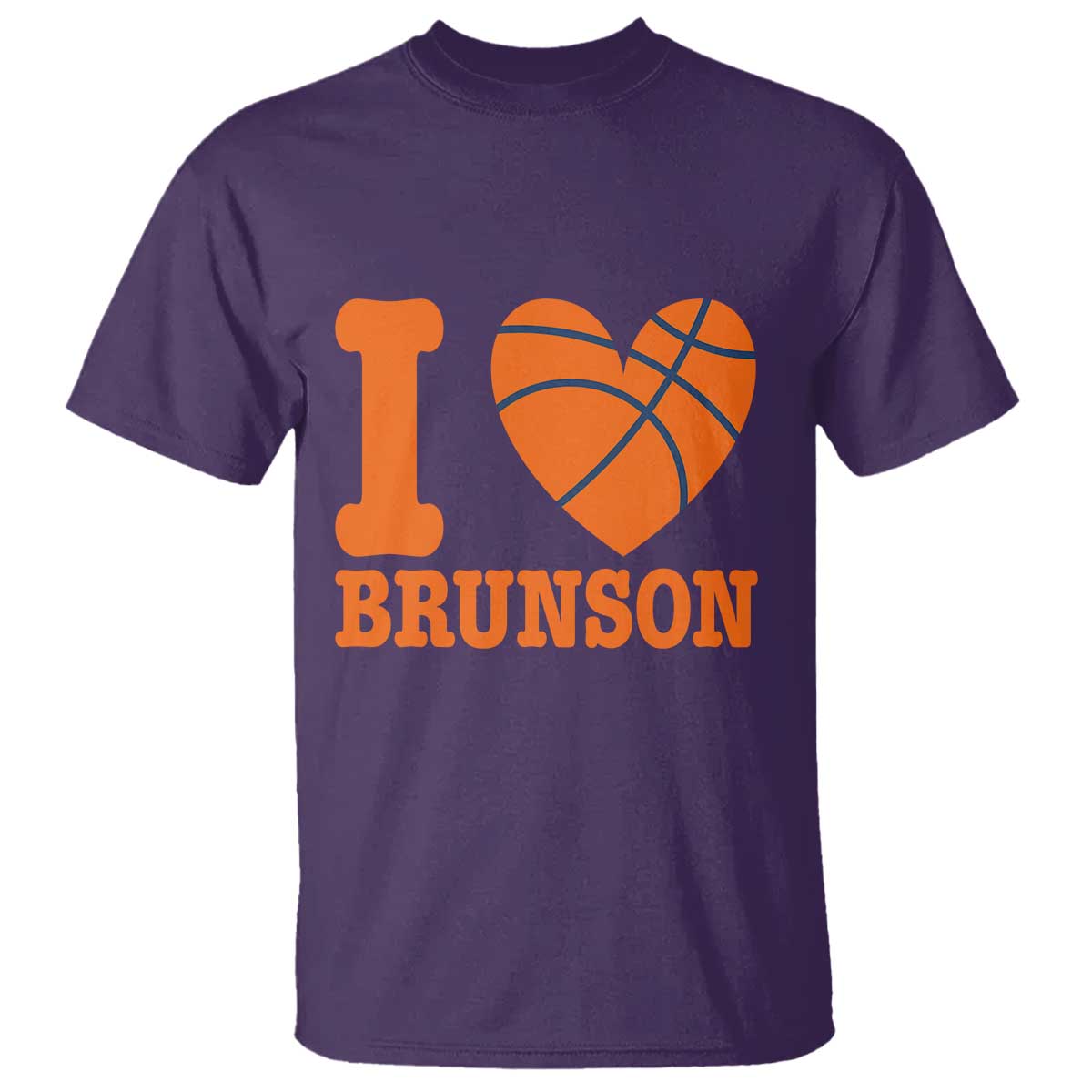Funny I Love Brunson Name T Shirt Hoops Fan Gift TS12 Purple Print Your Wear