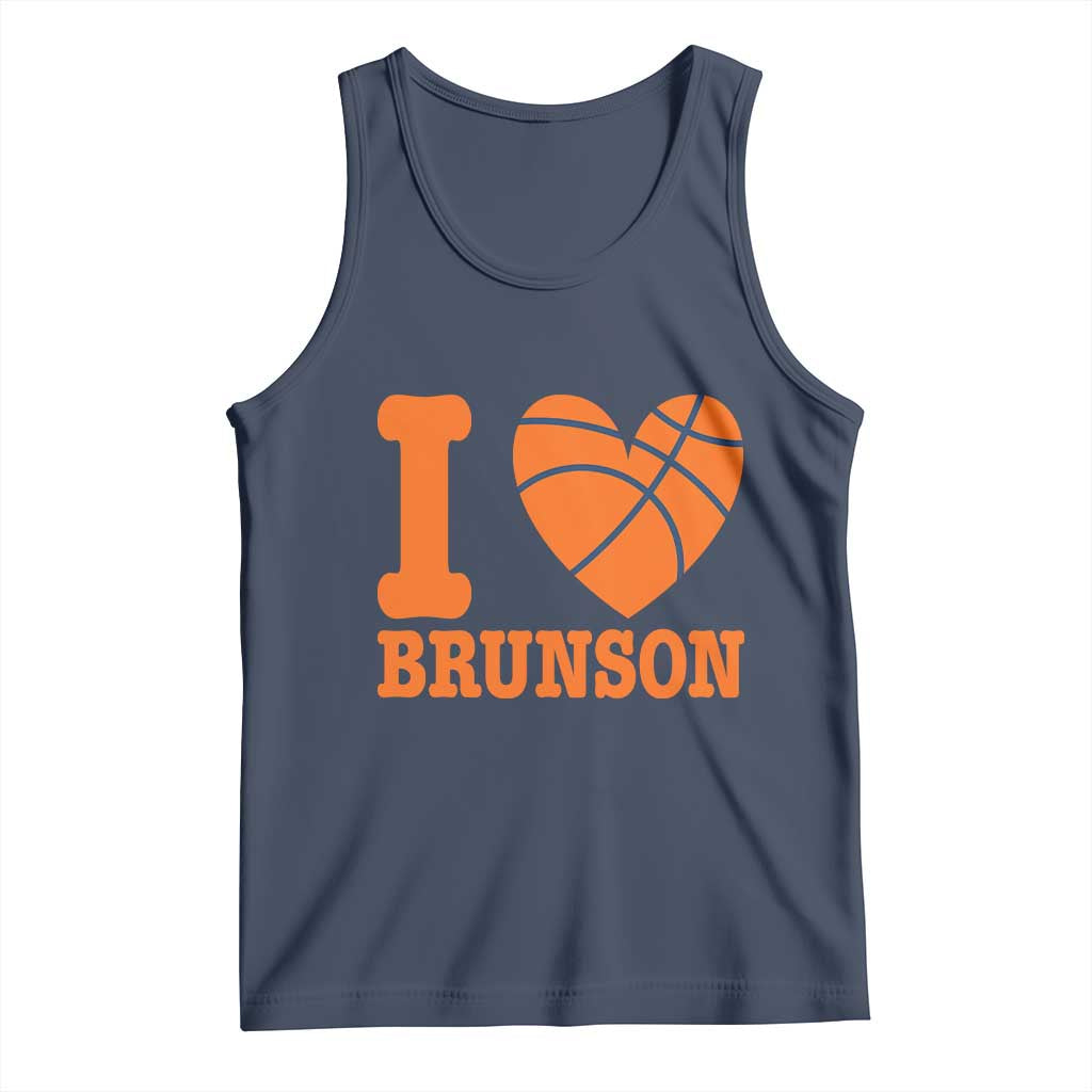 Funny I Love Brunson Name Tank Top Hoops Fan Gift TS12 Navy Print Your Wear