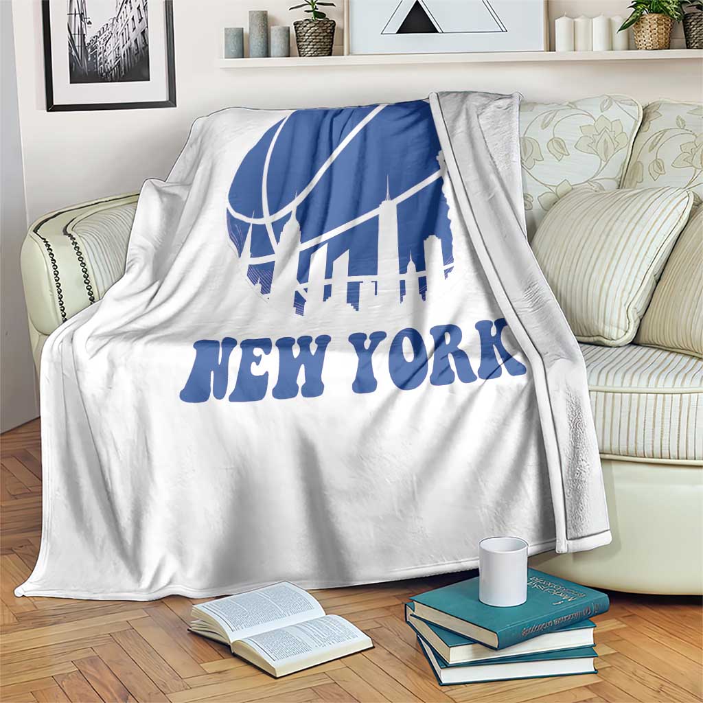 New York Skyline Throw Blanket Proud Game Day Sports Fan Gift TS12 Print Your Wear