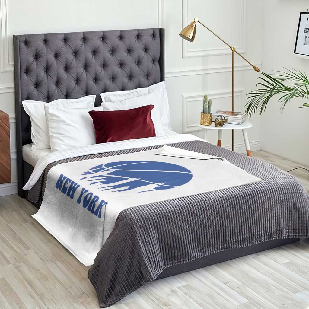 New York Skyline Throw Blanket Proud Game Day Sports Fan Gift TS12 Print Your Wear