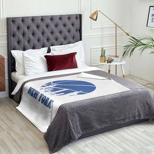 New York Skyline Throw Blanket Proud Game Day Sports Fan Gift TS12 Print Your Wear