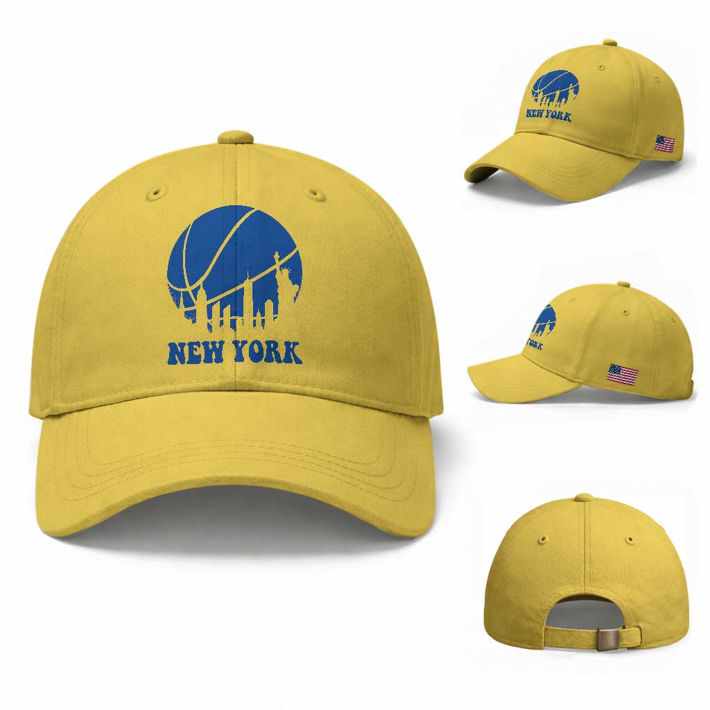 New York Skyline Baseball Cap Proud Game Day Sports Fan Gift TS12 Baseball Cap Universal Fit Yellow Print Your Wear