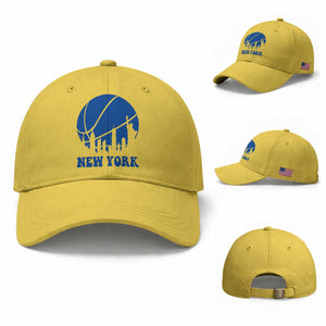 New York Skyline Baseball Cap Proud Game Day Sports Fan Gift TS12 Baseball Cap Universal Fit Yellow Print Your Wear