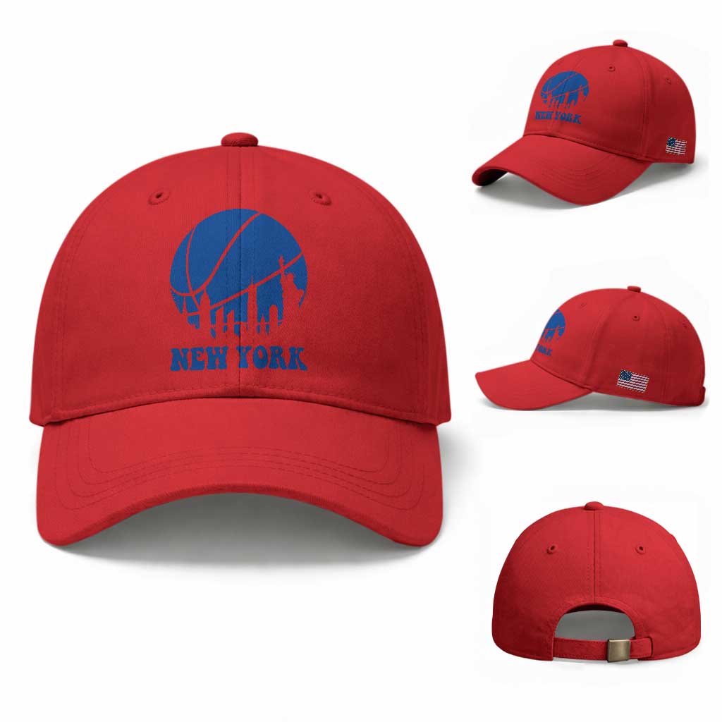 New York Skyline Baseball Cap Proud Game Day Sports Fan Gift TS12 Baseball Cap Universal Fit Red Print Your Wear