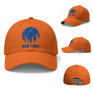 New York Skyline Baseball Cap Proud Game Day Sports Fan Gift TS12 Baseball Cap Universal Fit Orange Print Your Wear
