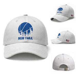 New York Skyline Baseball Cap Proud Game Day Sports Fan Gift TS12 Baseball Cap Universal Fit White Print Your Wear
