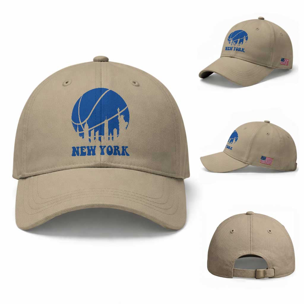 New York Skyline Baseball Cap Proud Game Day Sports Fan Gift TS12 Baseball Cap Universal Fit Khaki Print Your Wear