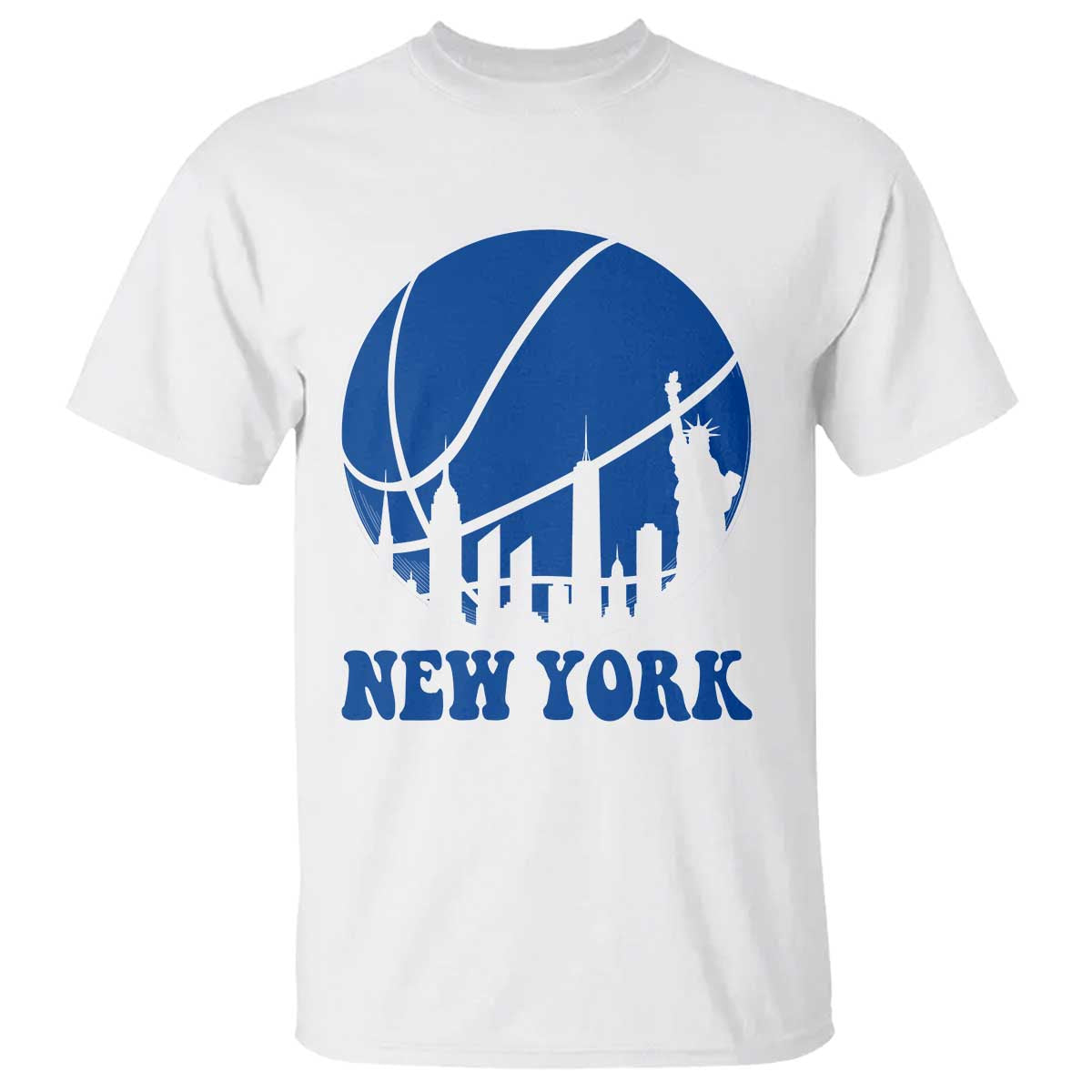 New York Skyline T Shirt Proud Game Day Sports Fan Gift TS12 White Print Your Wear