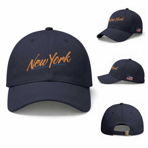 New York Pride Baseball Cap Classic Throwback Sports Fan TS12 Baseball Cap Universal Fit Navy Print Your Wear