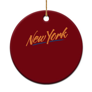 New York Pride Ceramic Ornament Classic Throwback Sports Fan TS12 1pc Red Print Your Wear