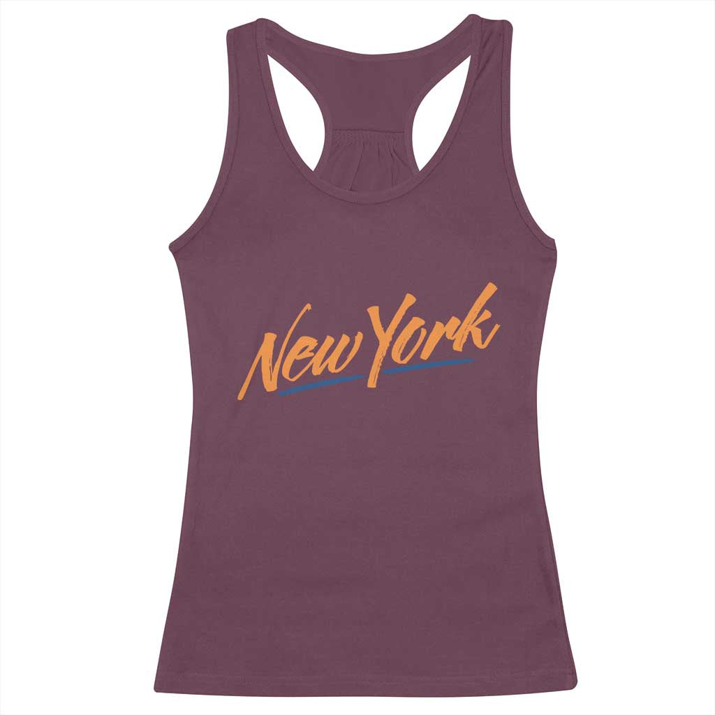 New York Pride Racerback Tank Top Classic Throwback Sports Fan TS12 Maroon Print Your Wear