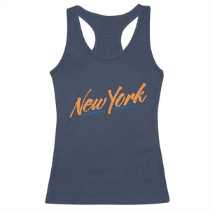 New York Pride Racerback Tank Top Classic Throwback Sports Fan TS12 Navy Print Your Wear