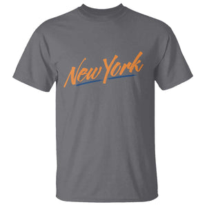 New York Pride T Shirt Classic Throwback Sports Fan TS12 Charcoal Print Your Wear