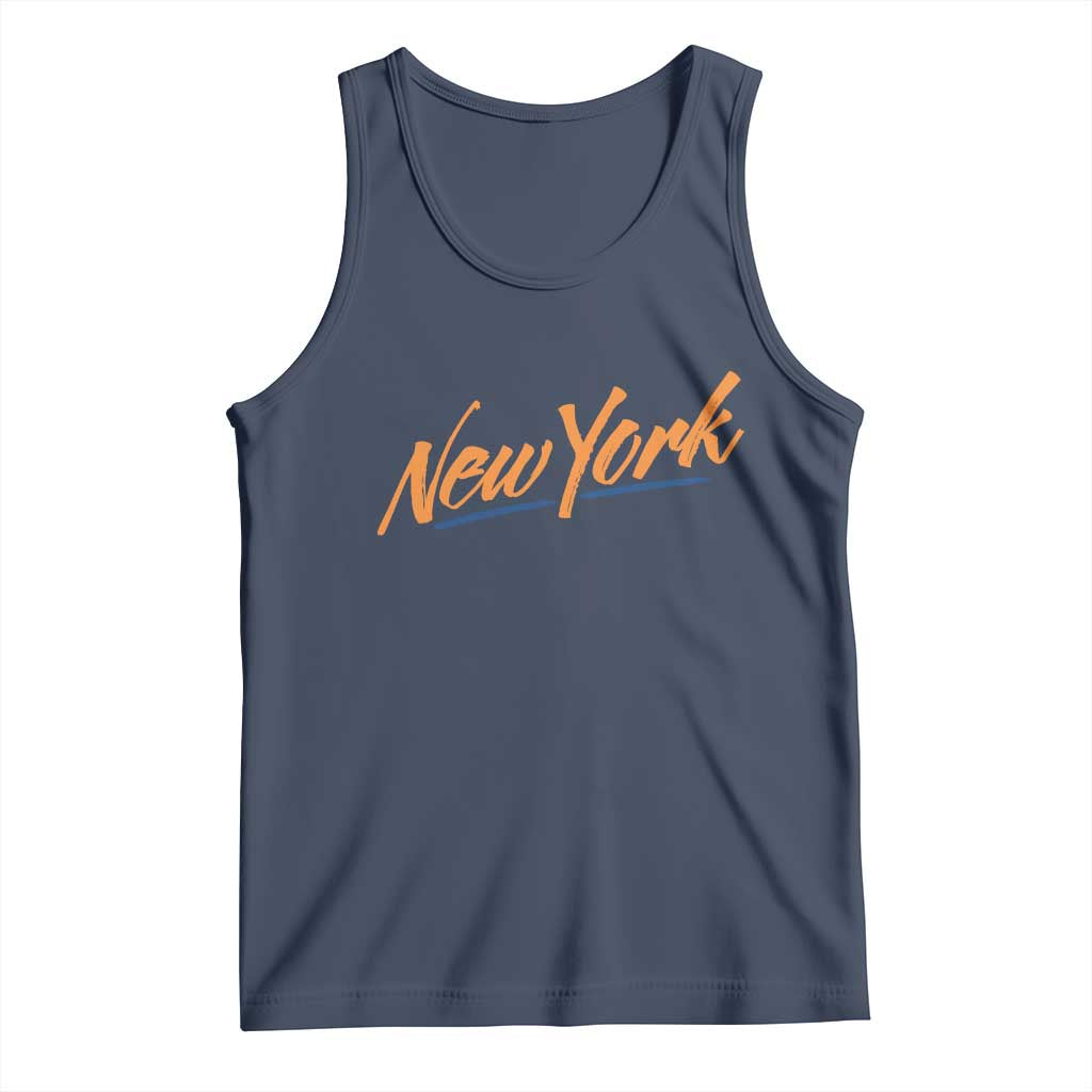 New York Pride Tank Top Classic Throwback Sports Fan TS12 Navy Print Your Wear