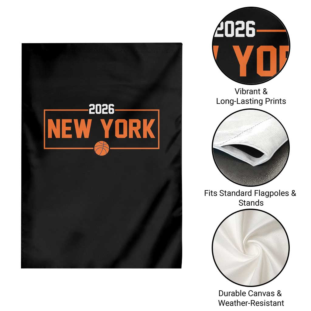 Vintage New York Hoops Pride 2026 Graphic Garden Flag TS12 Print Your Wear