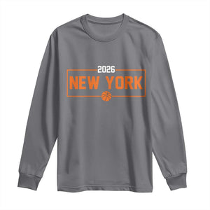 Vintage New York Hoops Pride 2026 Graphic Long Sleeve Shirt TS12 Charcoal Print Your Wear