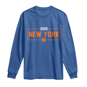Vintage New York Hoops Pride 2026 Graphic Long Sleeve Shirt TS12 Royal Blue Print Your Wear
