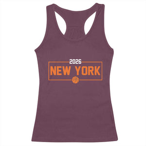 Vintage New York Hoops Pride 2026 Graphic Racerback Tank Top TS12 Maroon Print Your Wear