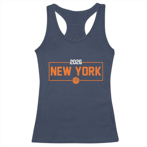 Vintage New York Hoops Pride 2026 Graphic Racerback Tank Top TS12 Navy Print Your Wear