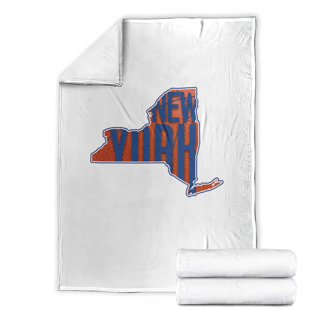 New York State Pride Graphic Throw Blanket Basketball Fan Gift TS12 White Print Your Wear
