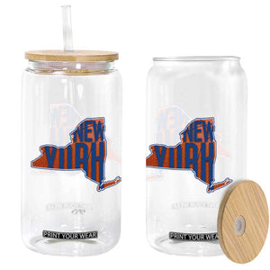 New York State Pride Graphic Glass Can Basketball Fan Gift TS12 Print Your Wear