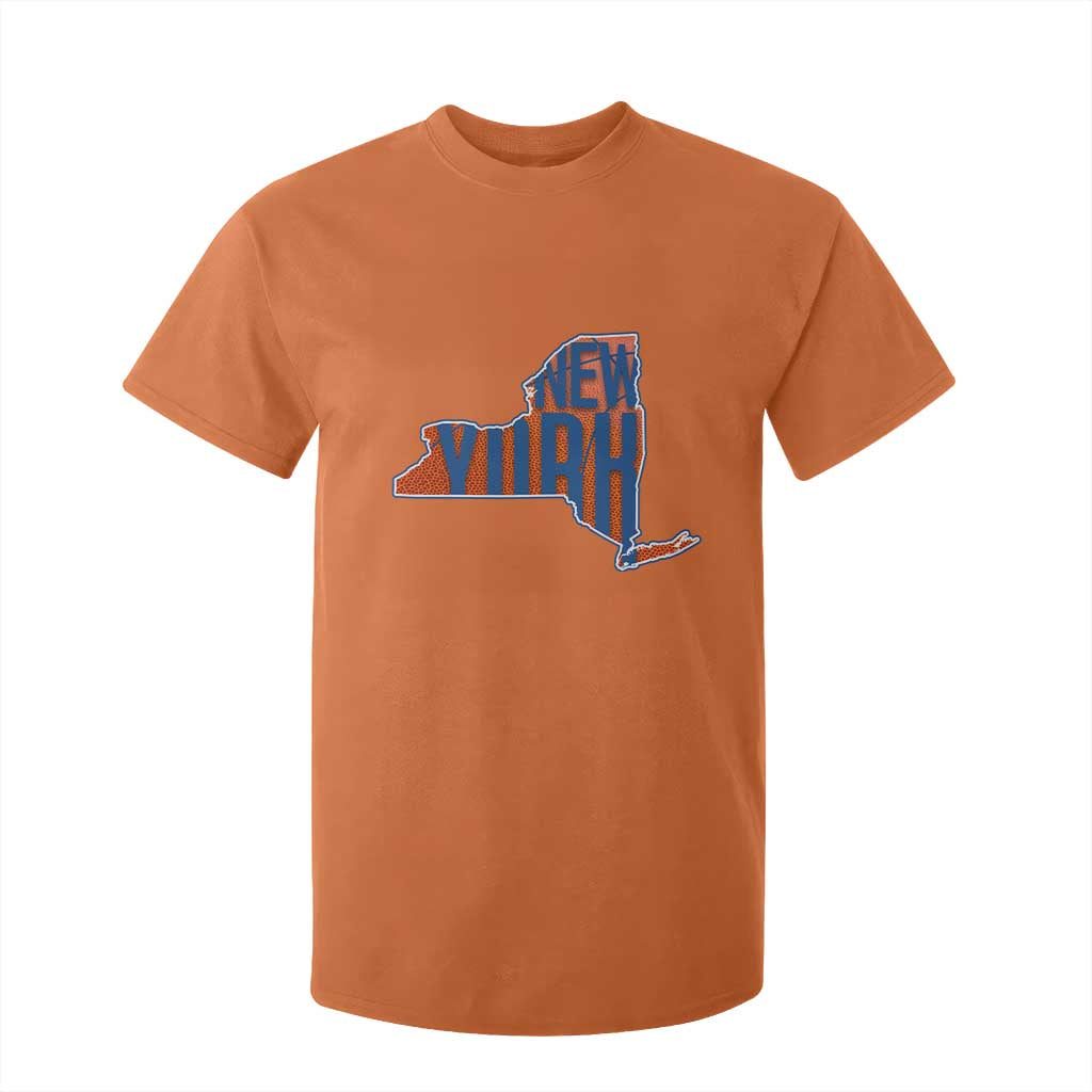 New York State Pride Graphic T Shirt For Kid Basketball Fan Gift TS12 Orange Print Your Wear