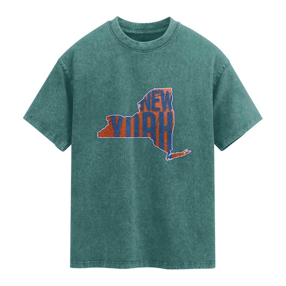 New York State Pride Graphic Washed Cotton T-Shirt Basketball Fan Gift