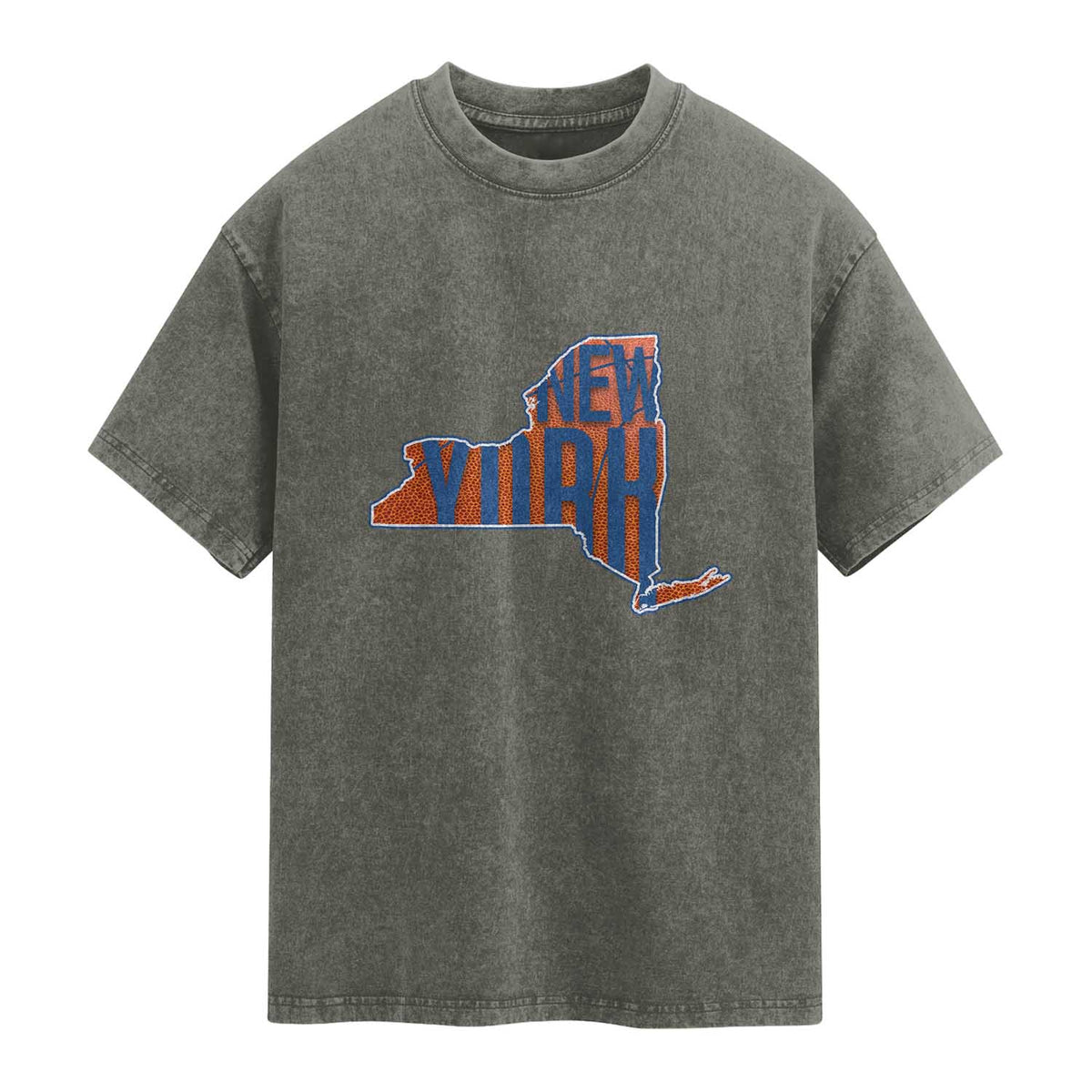 New York State Pride Graphic Washed Cotton T-Shirt Basketball Fan Gift