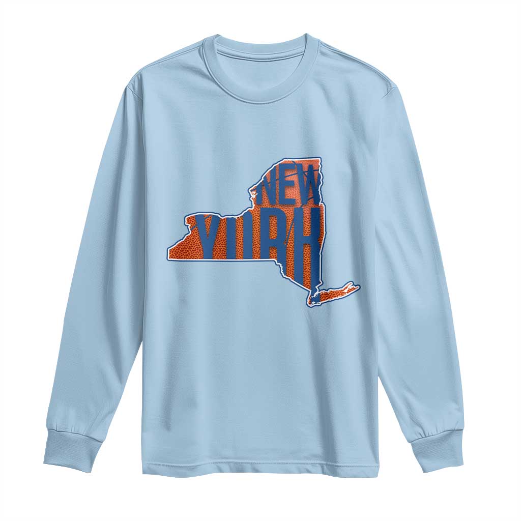 New York State Pride Graphic Long Sleeve Shirt Basketball Fan Gift TS12 Light Blue Print Your Wear