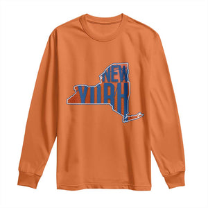 New York State Pride Graphic Long Sleeve Shirt Basketball Fan Gift TS12 Orange Print Your Wear