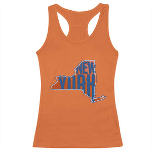 New York State Pride Graphic Racerback Tank Top Basketball Fan Gift TS12 Orange Print Your Wear