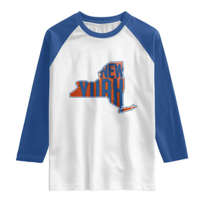 New York State Pride Graphic Raglan Shirt Basketball Fan Gift TS12 White Royal Print Your Wear
