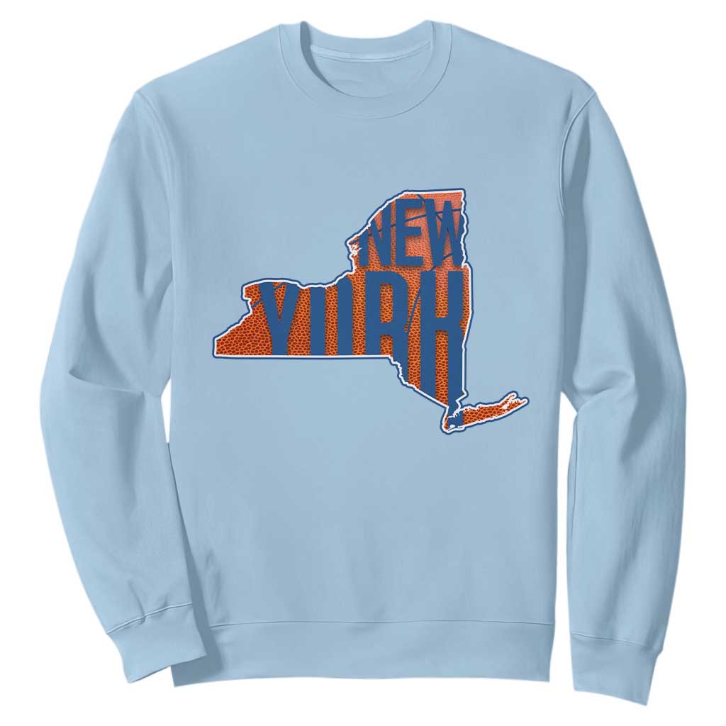 New York State Pride Graphic Sweatshirt Basketball Fan Gift TS12 Light Blue Print Your Wear