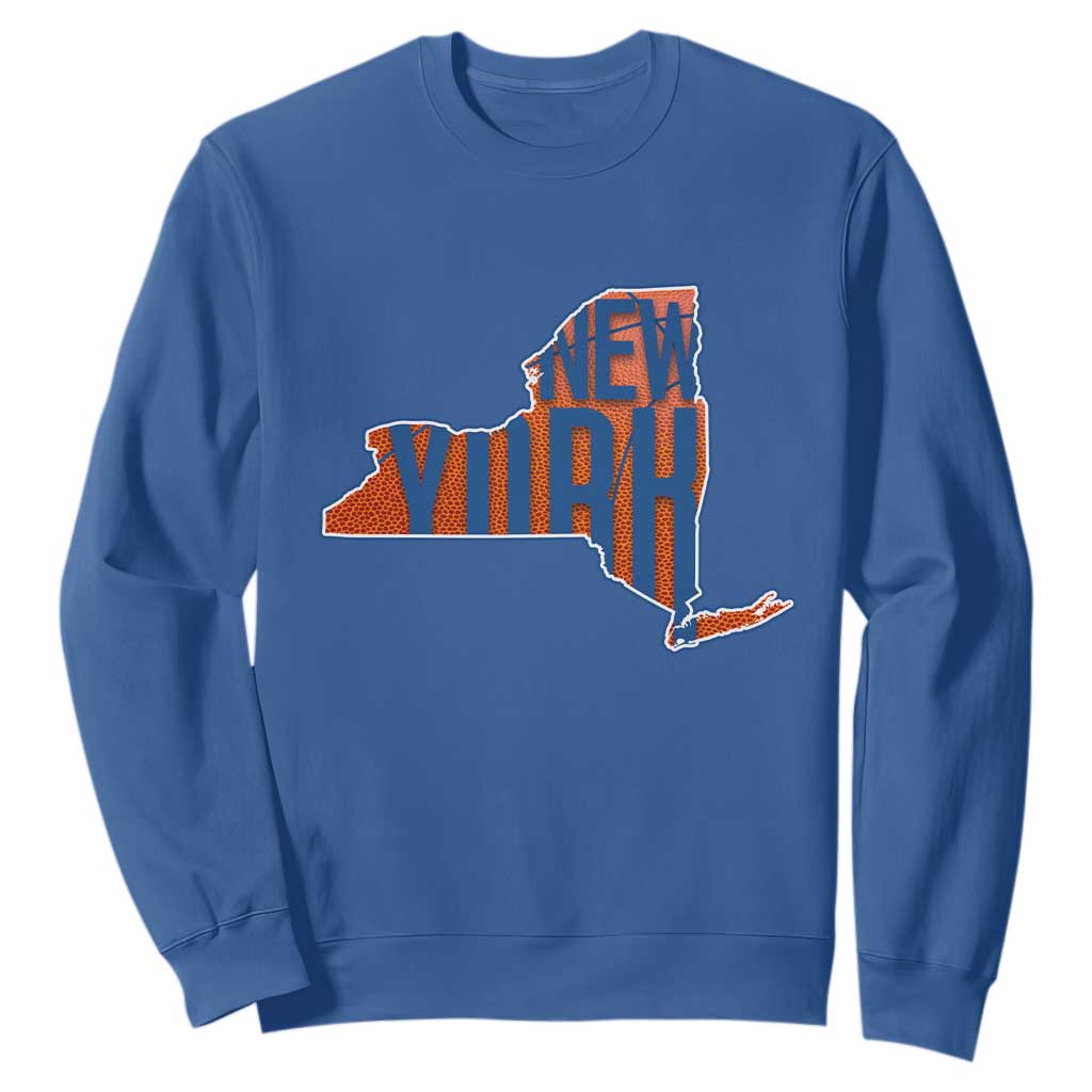 New York State Pride Graphic Sweatshirt Basketball Fan Gift TS12 Royal Blue Print Your Wear