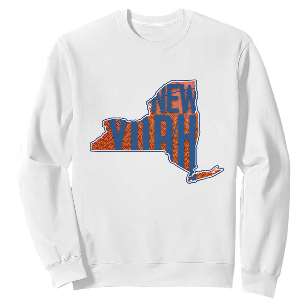 New York State Pride Graphic Sweatshirt Basketball Fan Gift TS12 White Print Your Wear