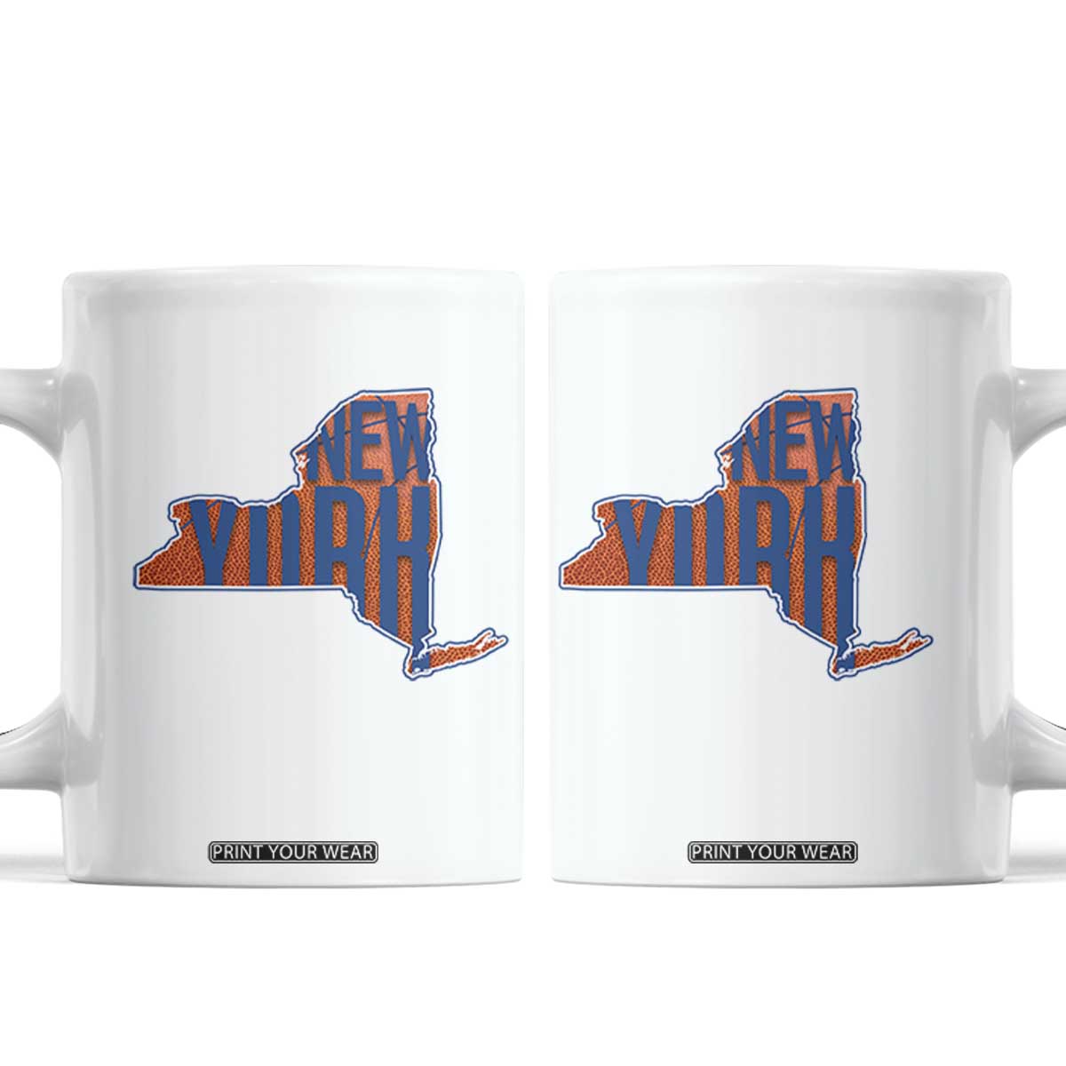 New York State Pride Graphic Coffee Mug Basketball Fan Gift TS12 White Print Your Wear