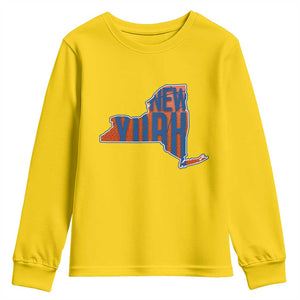 New York State Pride Graphic Youth Sweatshirt Basketball Fan Gift TS12 Daisy Print Your Wear