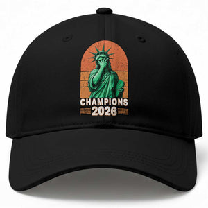 Vintage Statue Of Liberty Champions 2026 Baseball Cap New York Pride TS12 Print Your Wear