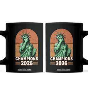 Vintage Statue Of Liberty Champions 2026 Coffee Mug New York Pride TS12 Black Print Your Wear