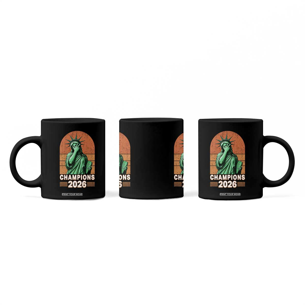 Vintage Statue Of Liberty Champions 2026 Coffee Mug New York Pride TS12 Print Your Wear