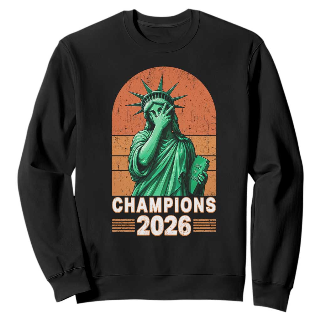 Vintage Statue Of Liberty Champions 2026 Sweatshirt New York Pride TS12 Black Print Your Wear
