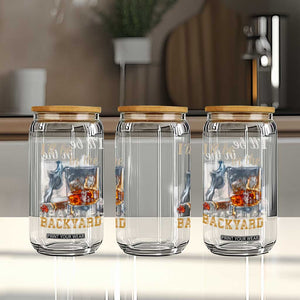 Cigar Bourbon Lovers Glass Can I Will Be In The Backyard TS12 Print Your Wear